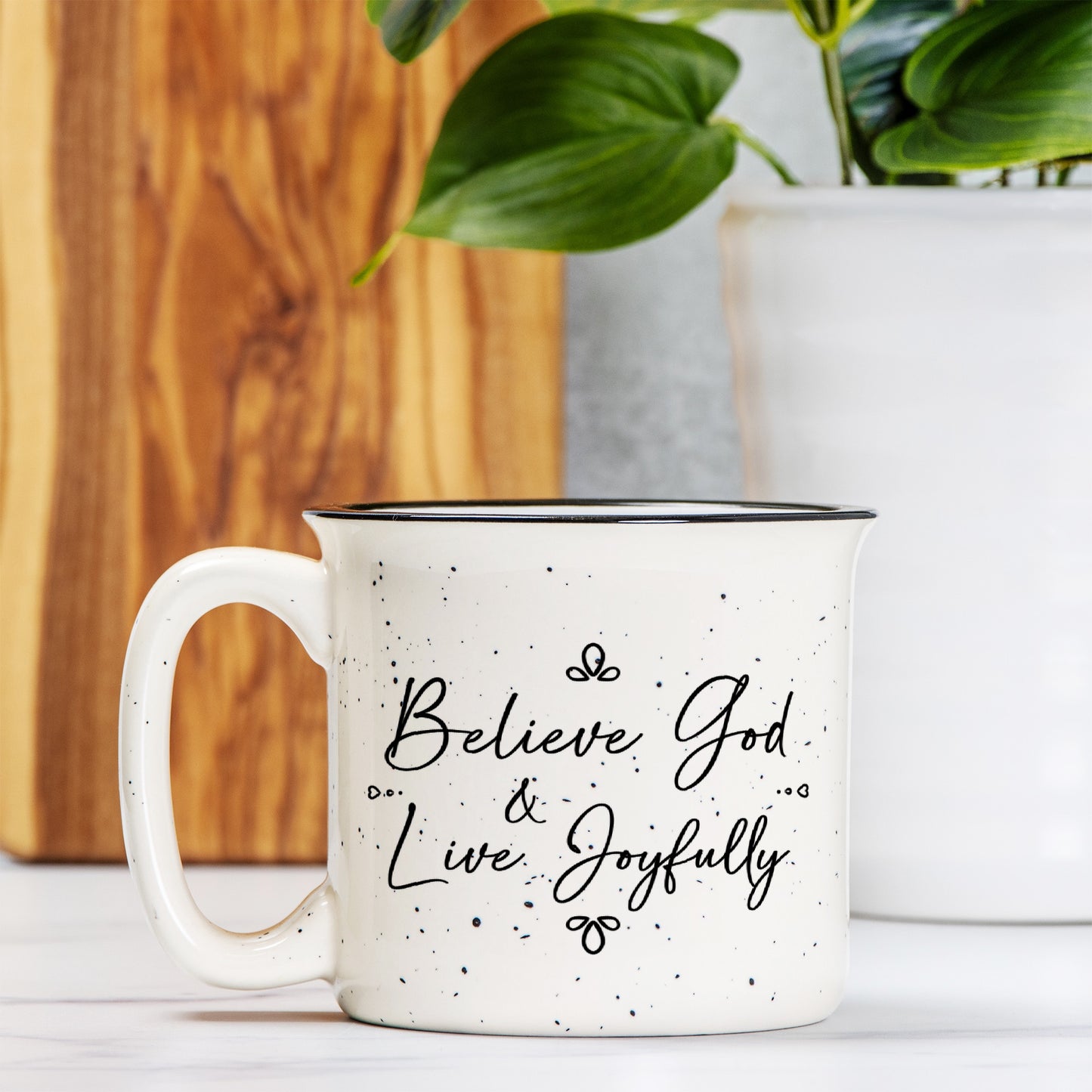 Live Joyfully | Ceramic Camp Mug