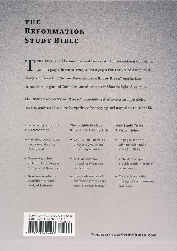 ESV Reformation Study Bible, 2015 Edition. Hardcover, White