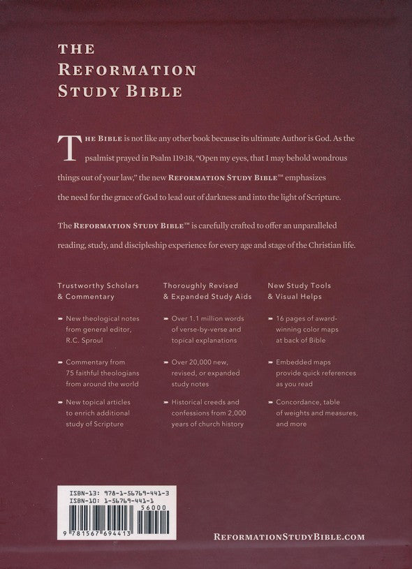 ESV Reformation Study Bible, 2015 Edition, Hardcover, Crimson