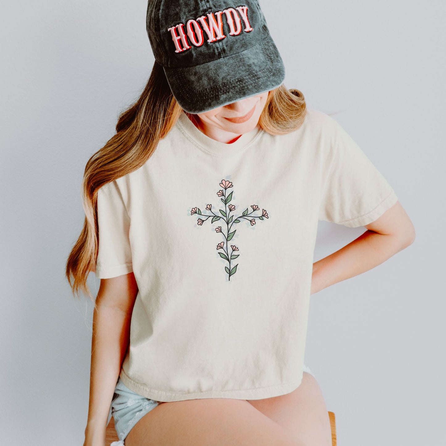 Flower Cross | Boxy Tee